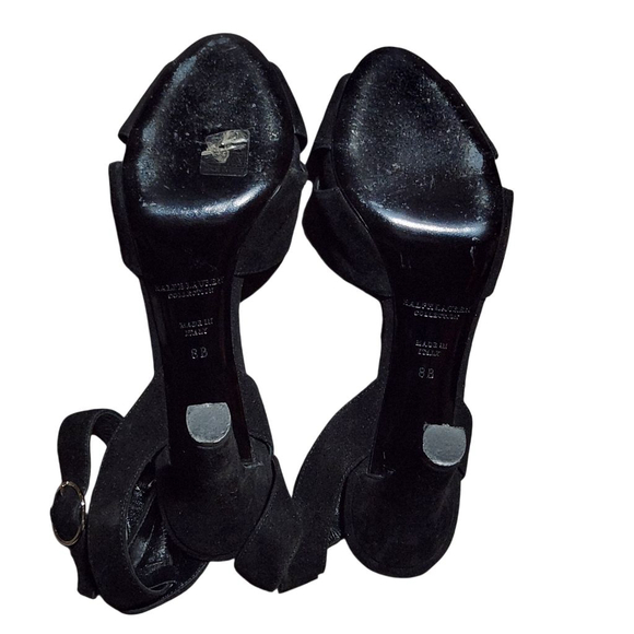 Ralph Lauren Heels Suede Purple Label Women's Shoes Size 8 - Picture 8 of 9